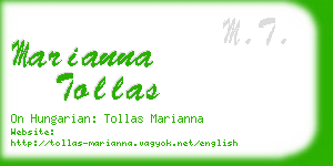 marianna tollas business card